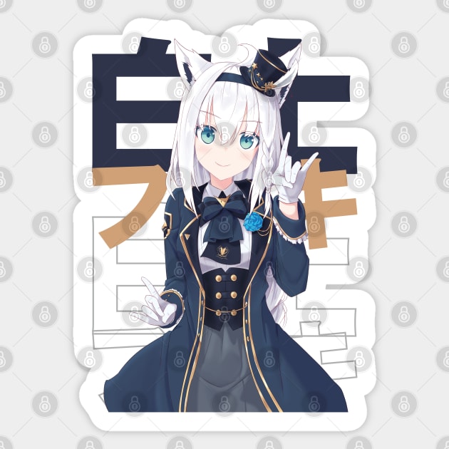 Hololive JP - Shirakami Fubuki Sticker by naderu